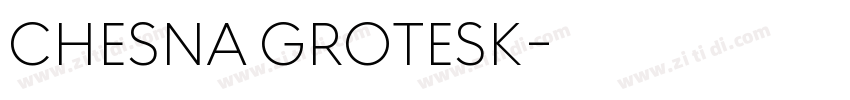CHESNA GROTESK字体转换